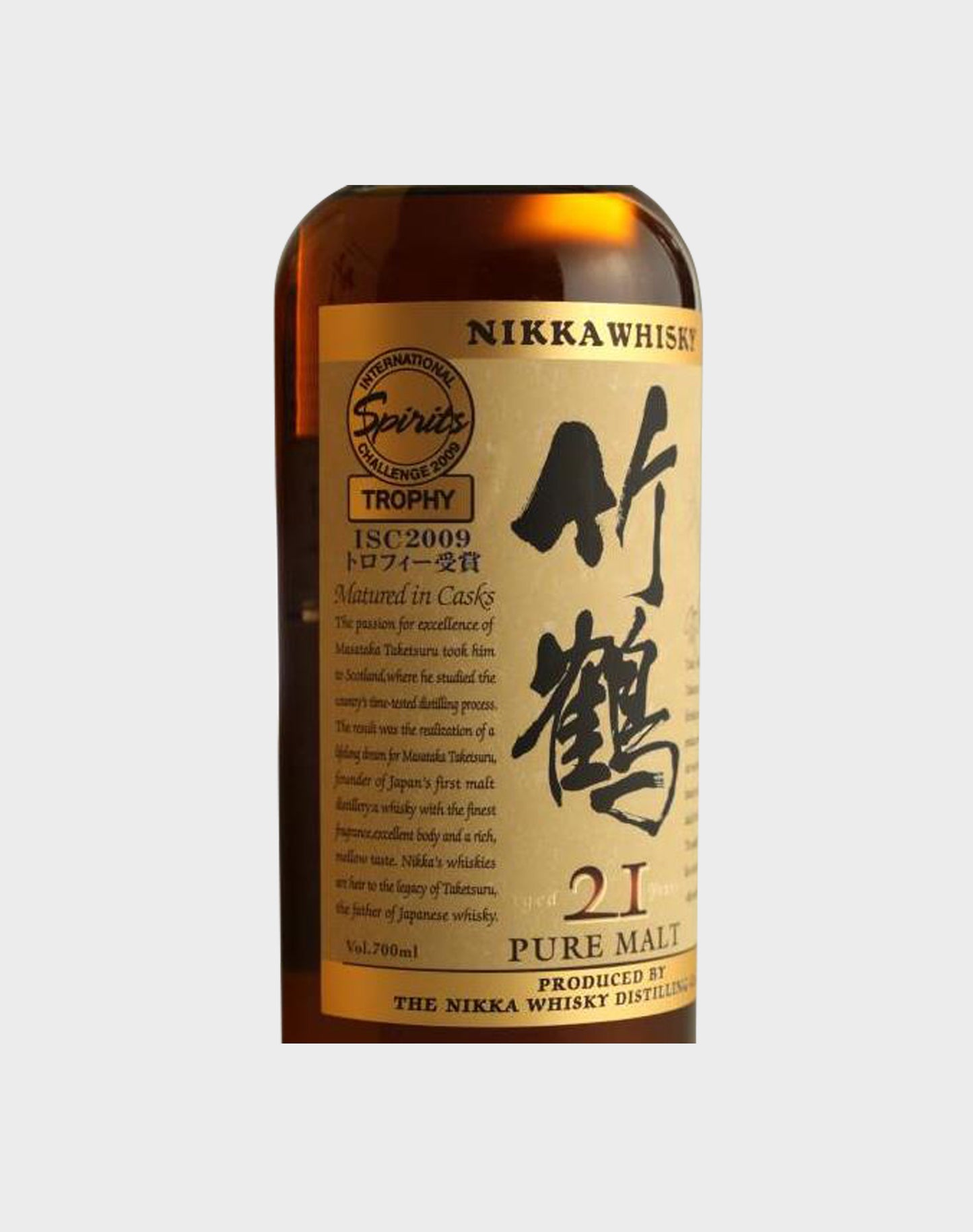 Nikka Taketsuru 21 Year Old ISC 2009 Commemorative Label Bottle