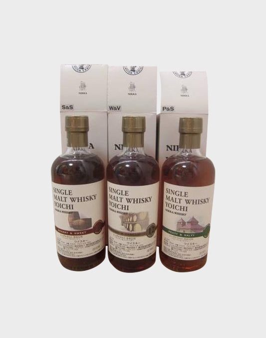 Nikka Yoichi Single Malt 12 Year Old 3 Bottle Set
