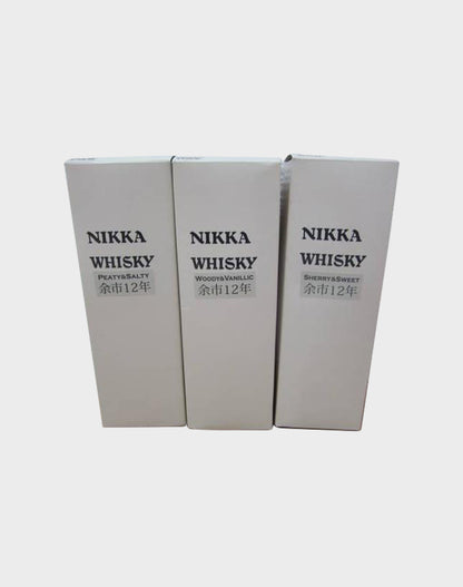 Nikka Yoichi Single Malt 12 Year Old 3 Bottle Set