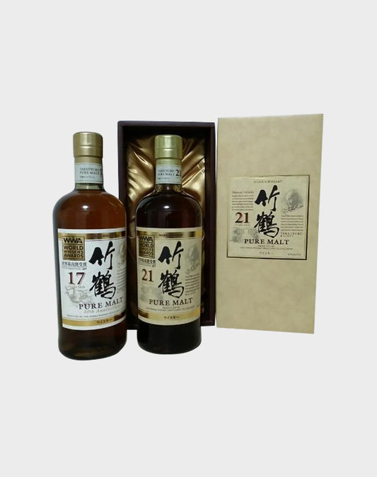 Nikka Taketsuru Pure Malt 17 and 21 Year Old Whisky Set