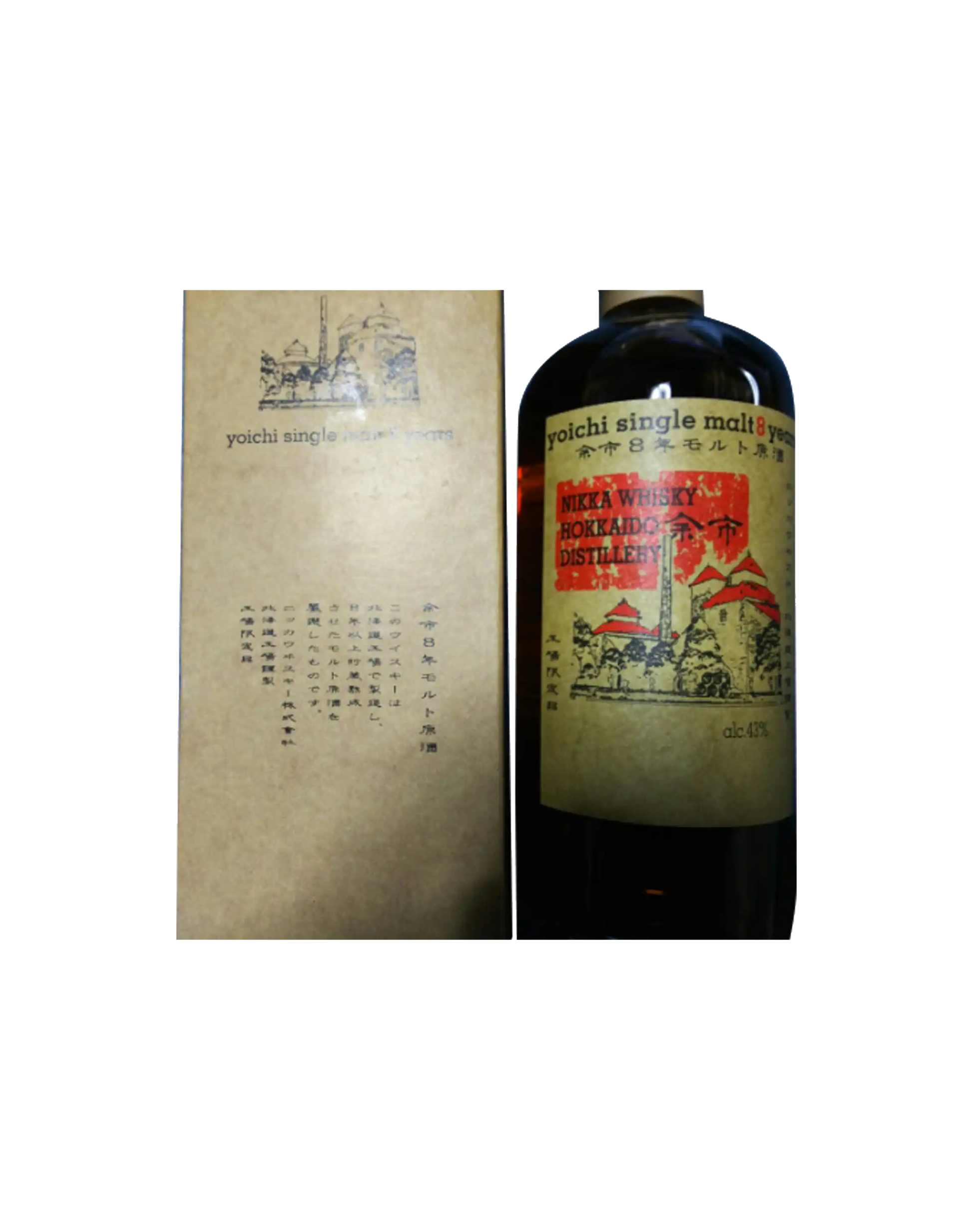 Nikka Yoichi Single Malt 8 Year Old - Distillery Label