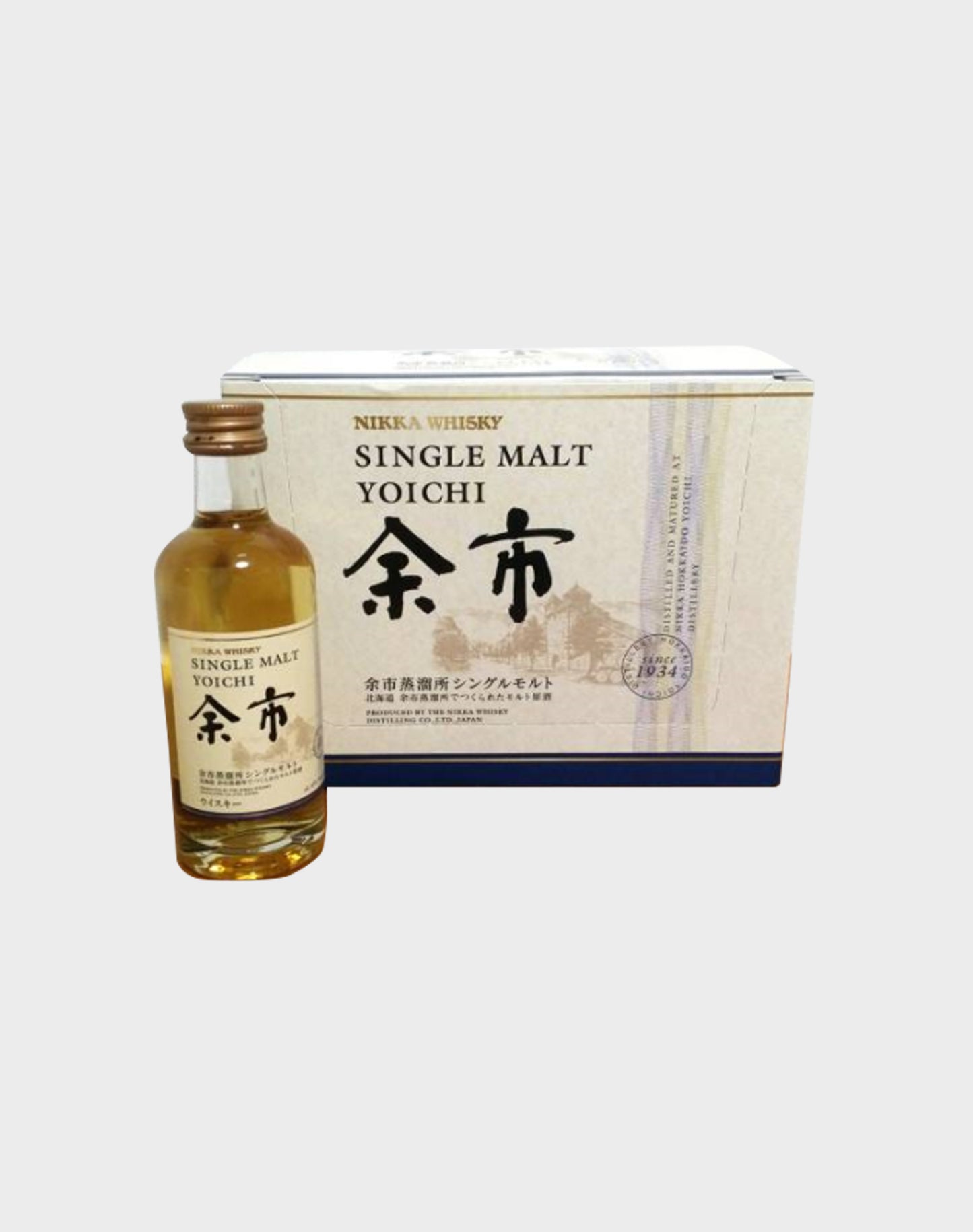 Nikka Yoichi Single Malt Non-Age Miniature 50 ml (12 Bottles Set)