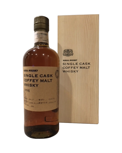 Nikka Single Cask Coffey Malt Whisky 1998 with Wooden Box