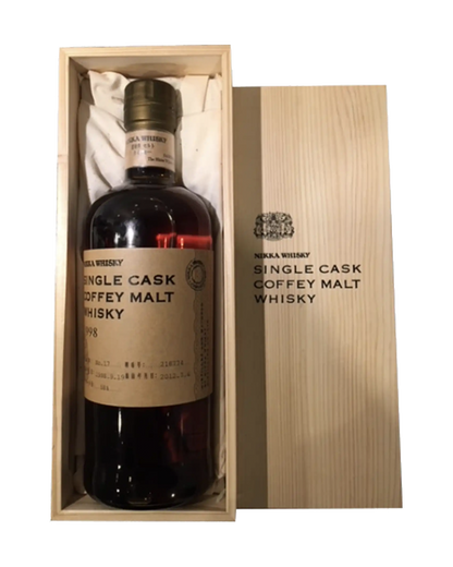 Nikka Single Cask Coffey Malt Whisky 1998 with Wooden Box