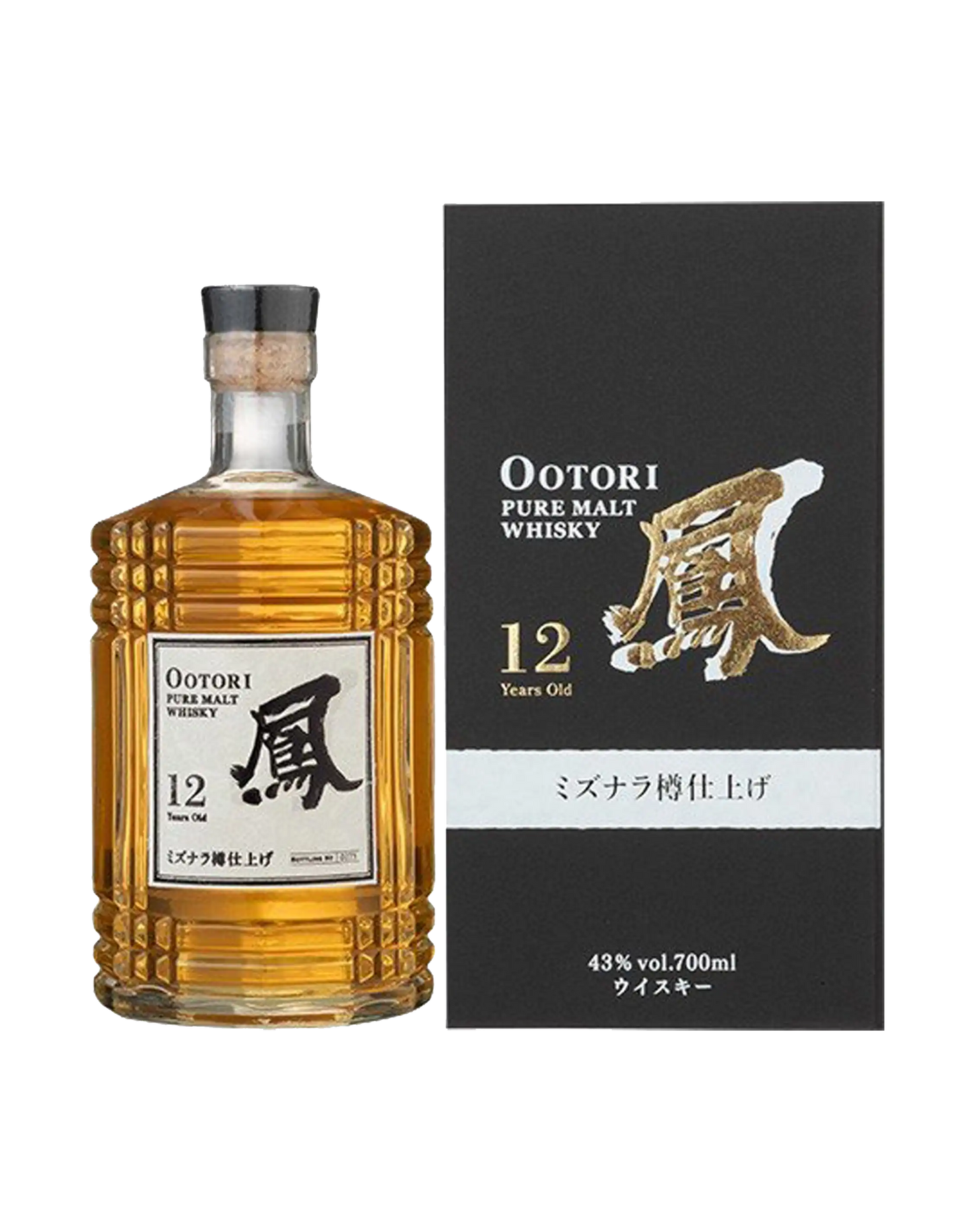 Ootori Pure Malt 12 Years Old Mizunara Finish