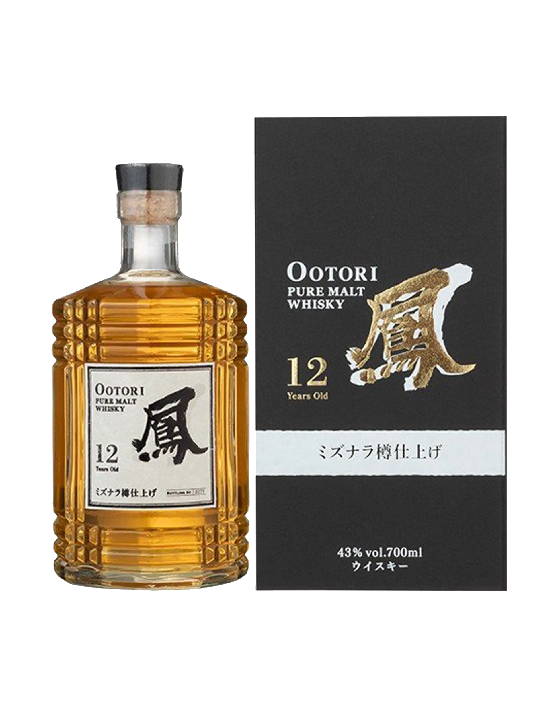 Ootori Pure Malt 12 Years Old Mizunara Finish