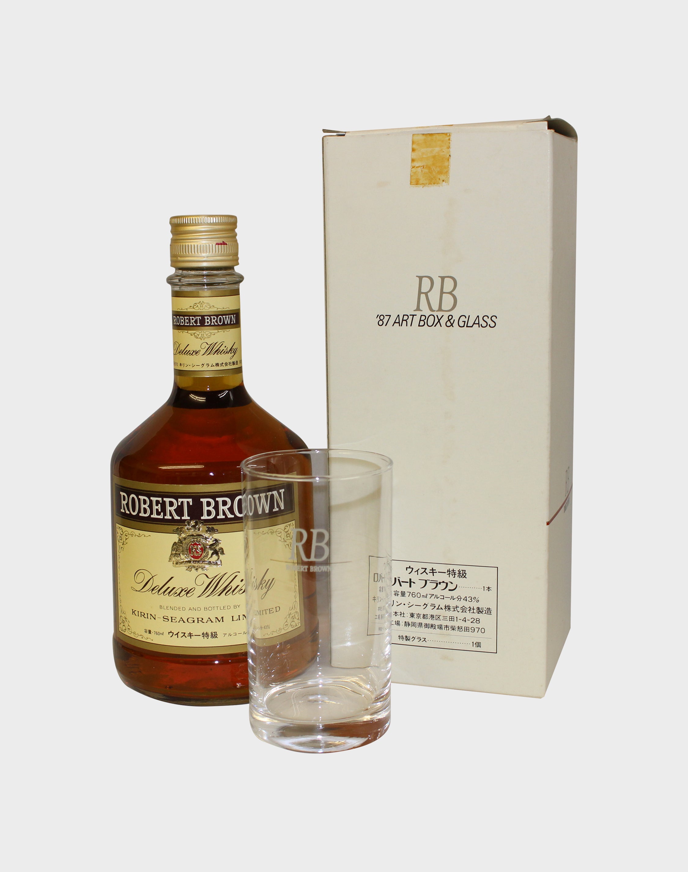 Kirin Seagram Robert Brown with Special Glass | Buy Online | dekantā