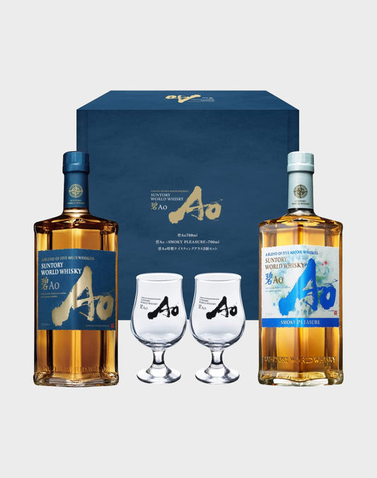 Suntory Ao Smoky Pleasure World Blended Whisky Set