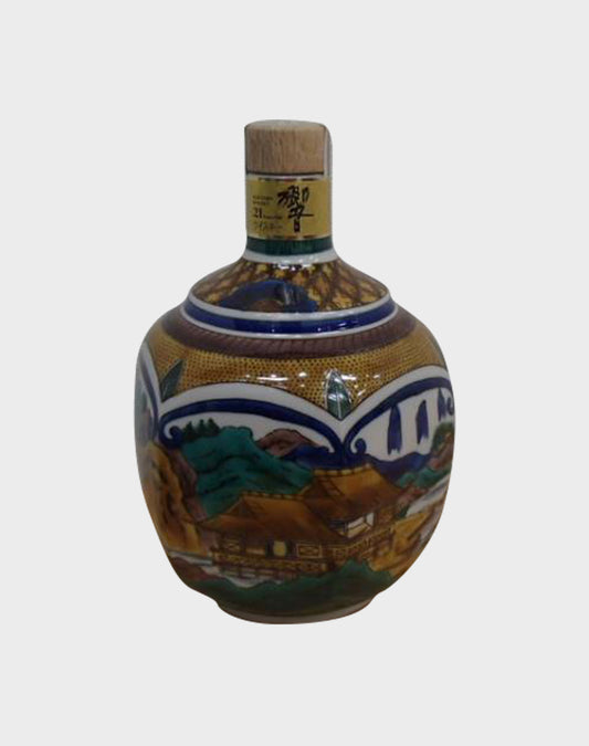 Suntory Hibiki 21 Year Old Kutaniyaki Yoshidaya Ceramic Bottle