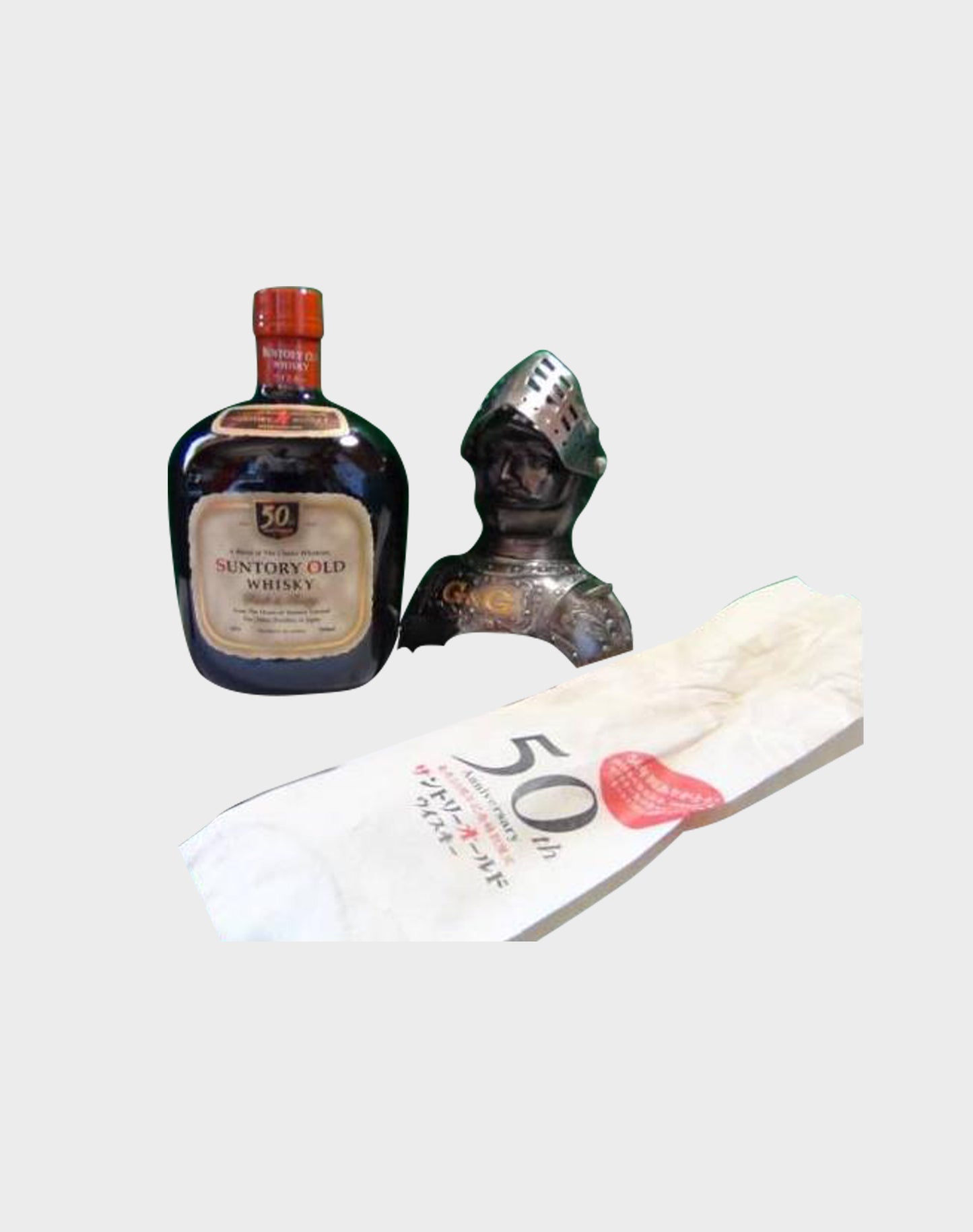 Suntory Old Whisky 50th Anniversary with Samurai Helmet