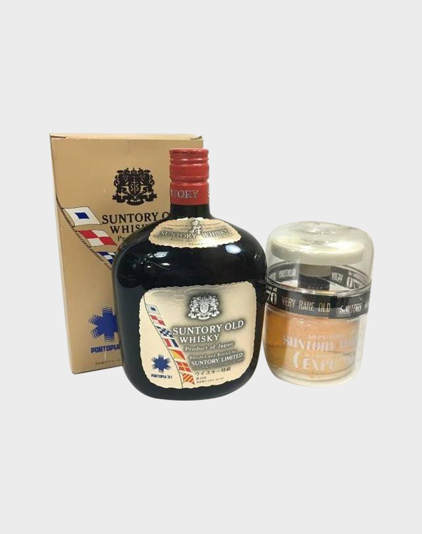 Suntory Old Portopia '81 & Osaka Expo '70 Commemorative Bottle Set