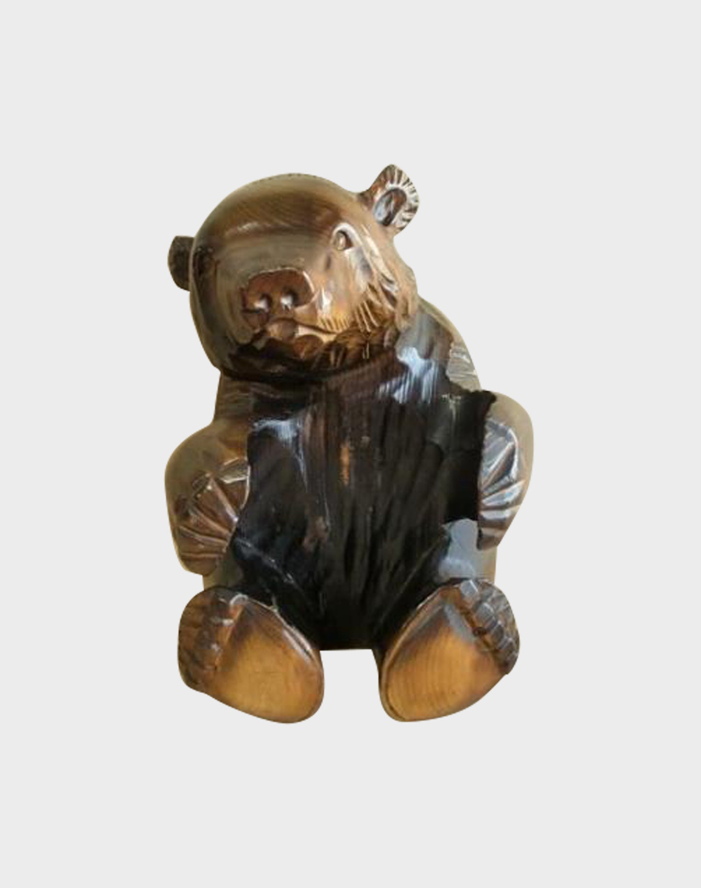 Wooden Bear Holder for Suntory Old (Whisky not included)