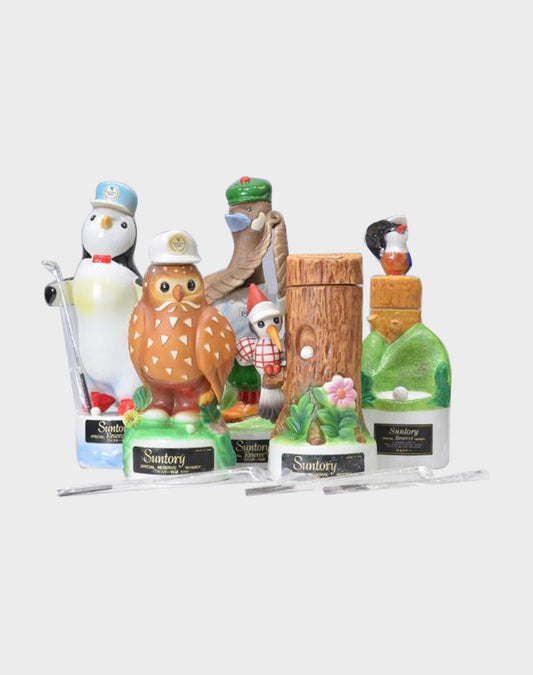 Suntory Open Golf Memorial Bottle Whisky – Pottery Bird Set