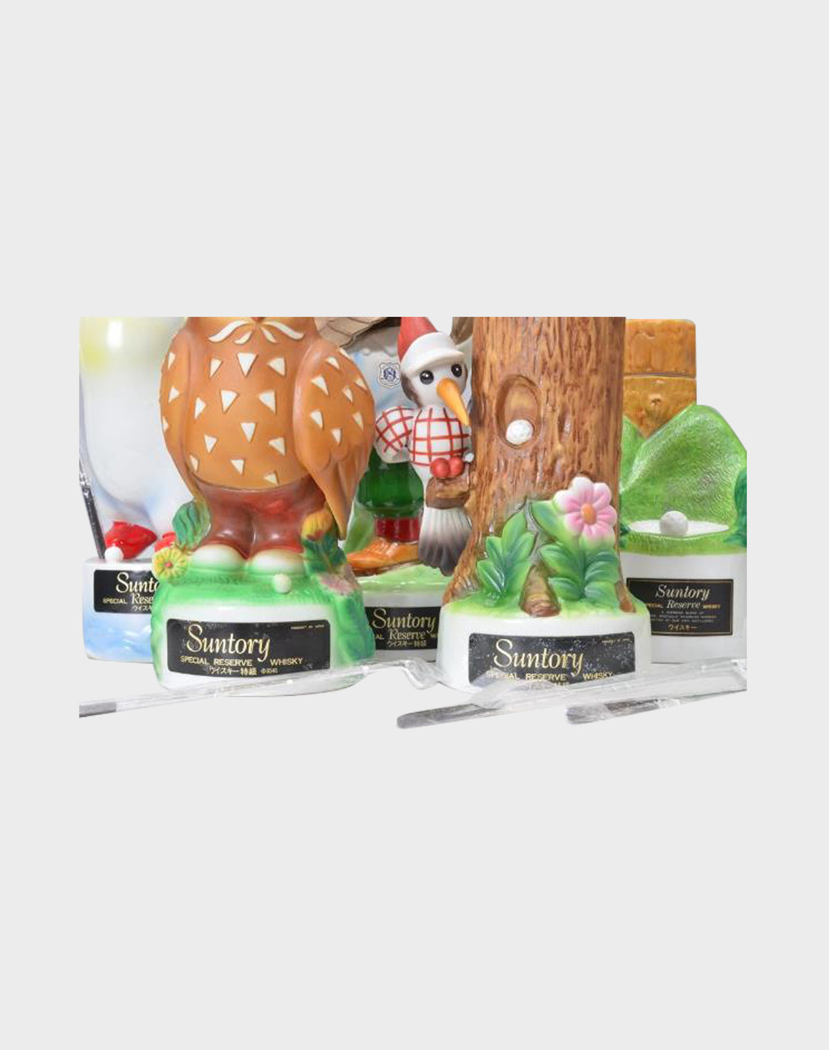 Suntory Open Golf Memorial Bottle Whisky – Pottery Bird Set