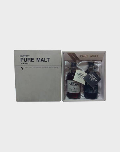Suntory Pure Malt Whisky 7 Year Old Black & White Gift Set