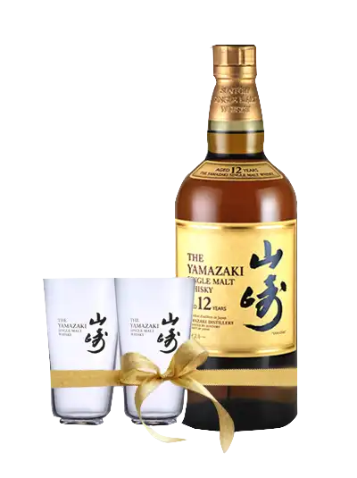 Suntory Yamazaki 12 Year Old Gift Set (No Box   2 Glasses)