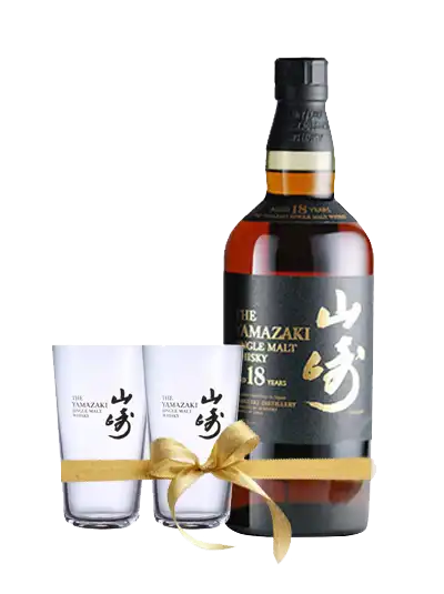 Suntory Yamazaki 18 Year Old Gift Set (No Box   2 Glasses)