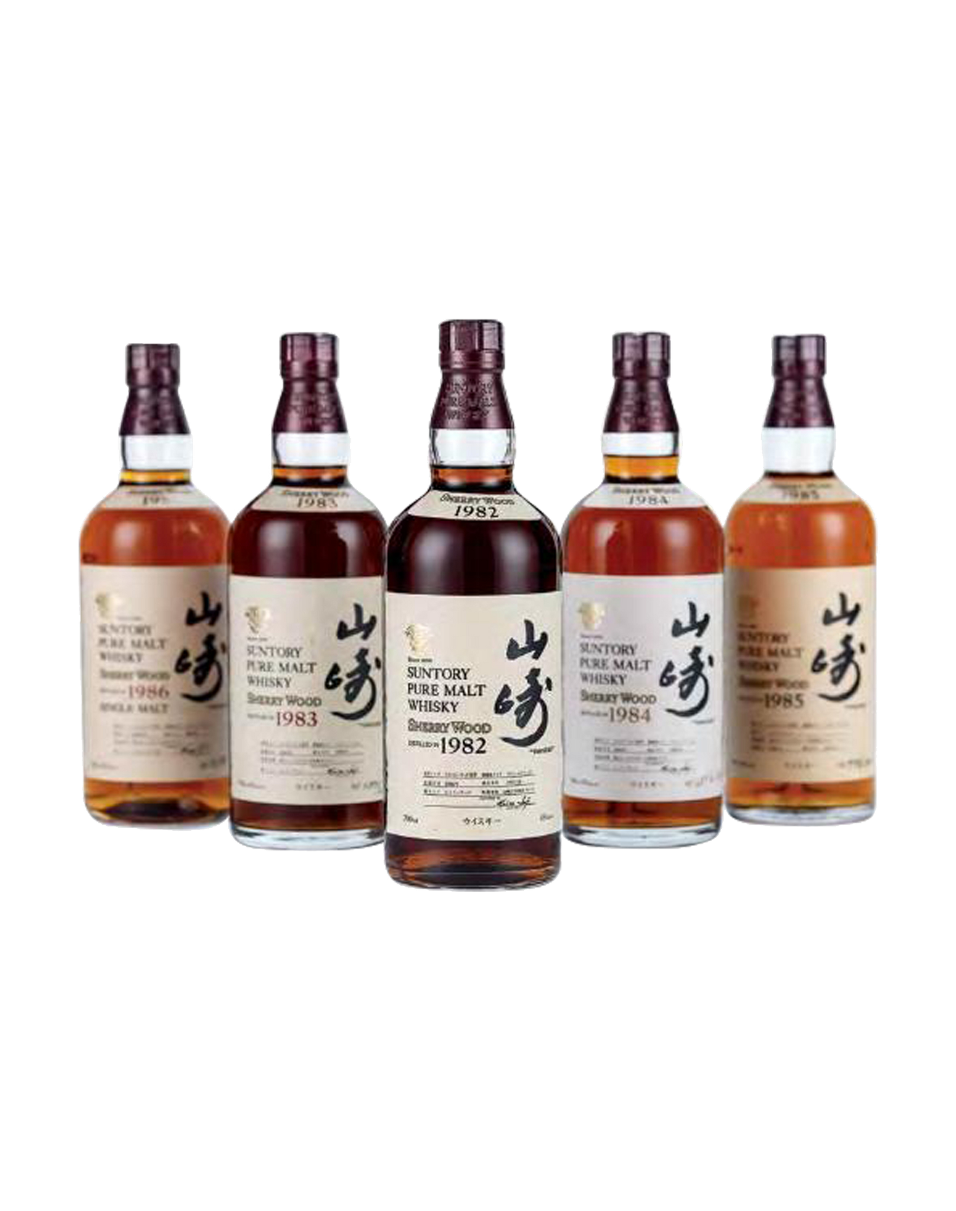 Suntory Yamazaki Sherry Wood 5 Bottles Set