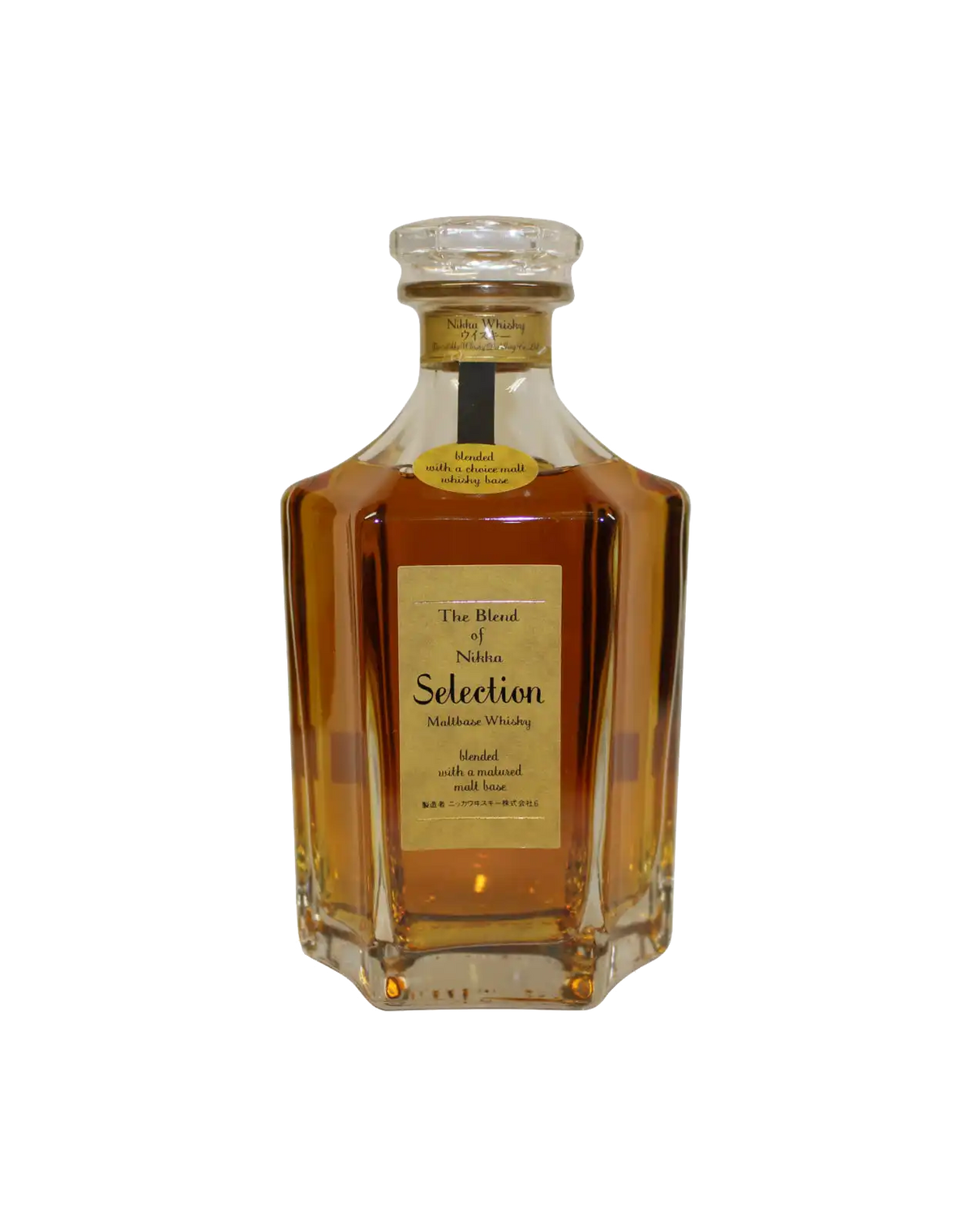 中*黄様 The Blend of Nikka Maltbase Whisky The Blend of Nikka Selection Maltbase Whisky No Box | dekantā
