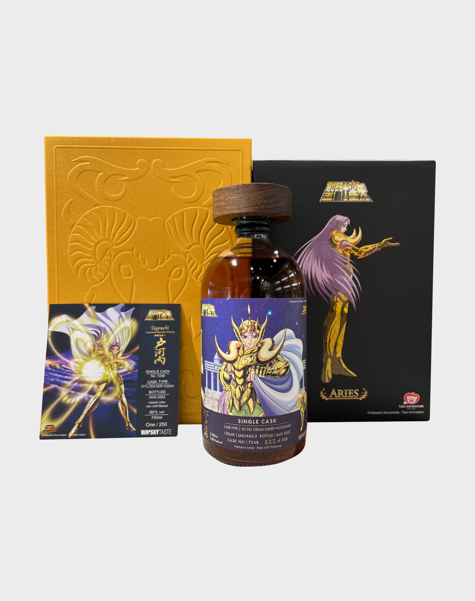 Togouchi “Saint Seiya” Single Cask Whisky ”Aries Mu”