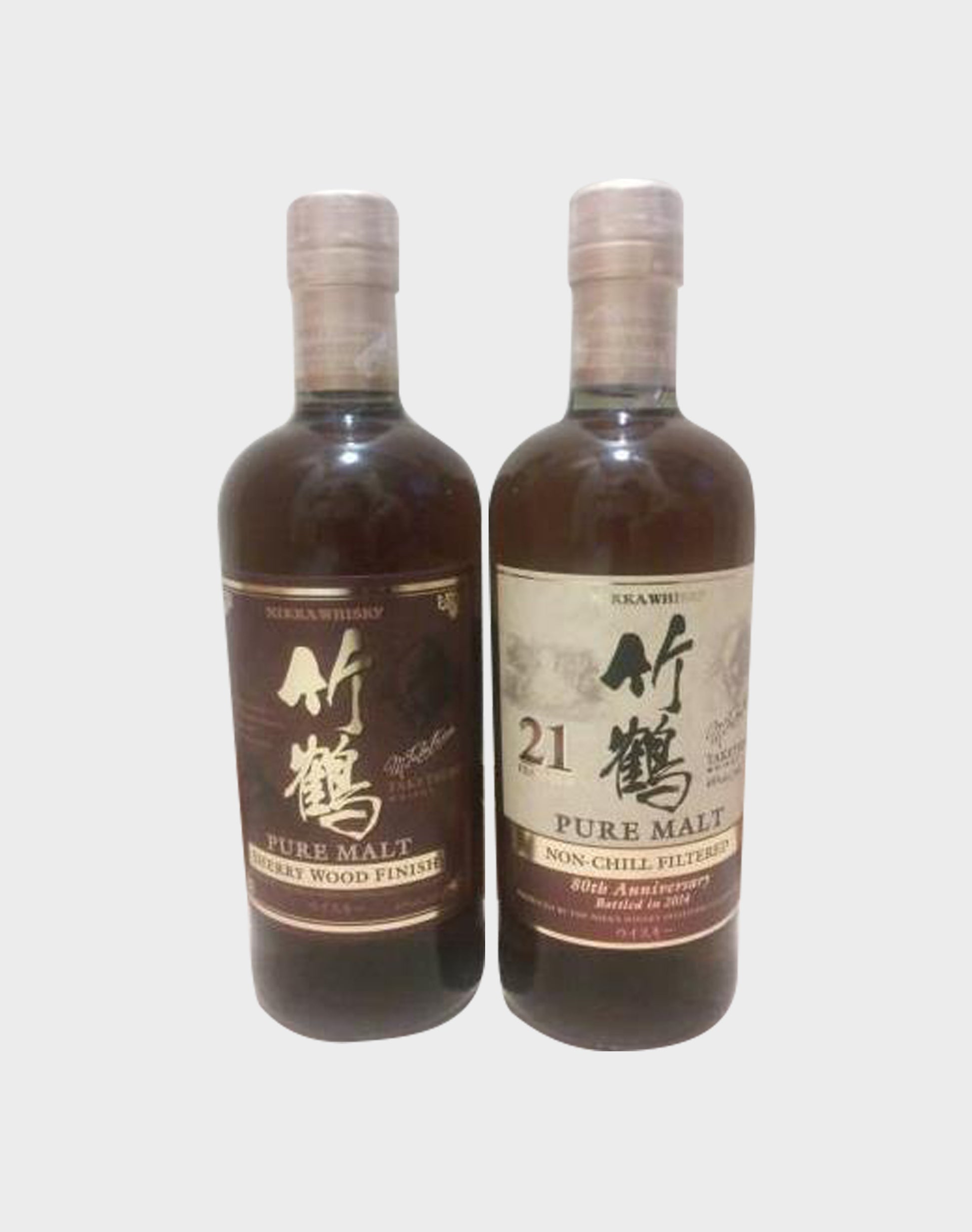 Nikka Pure Malt Sherry Wood Finish and 21 Year old Pure Malt Whisky Set