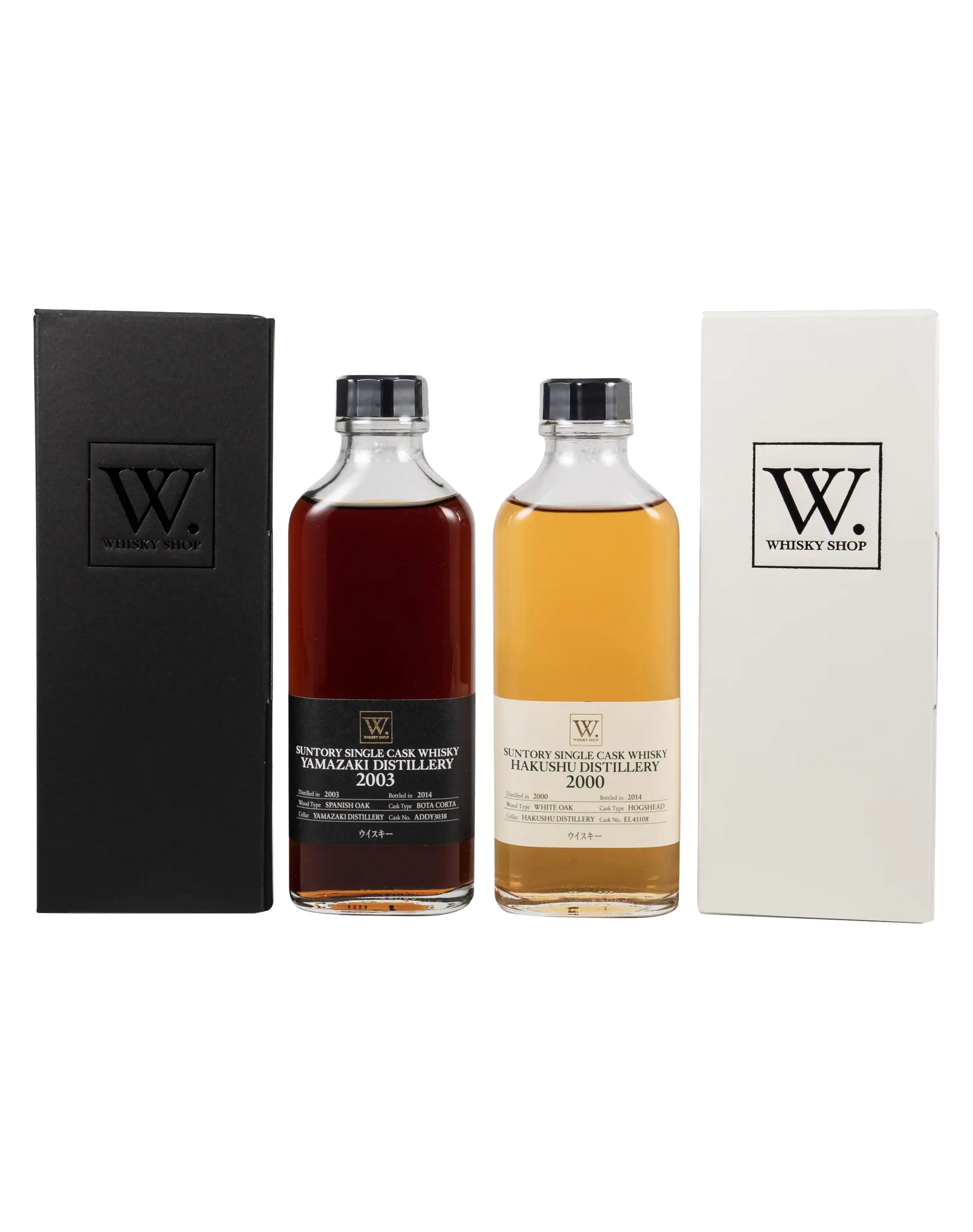 Suntory W. Whisky Shop Single Cask Set (190ml x2)