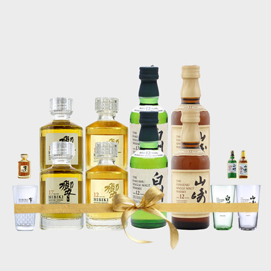 Suntory Sampler Pack Gift Set with Glassware and Bottle Pins