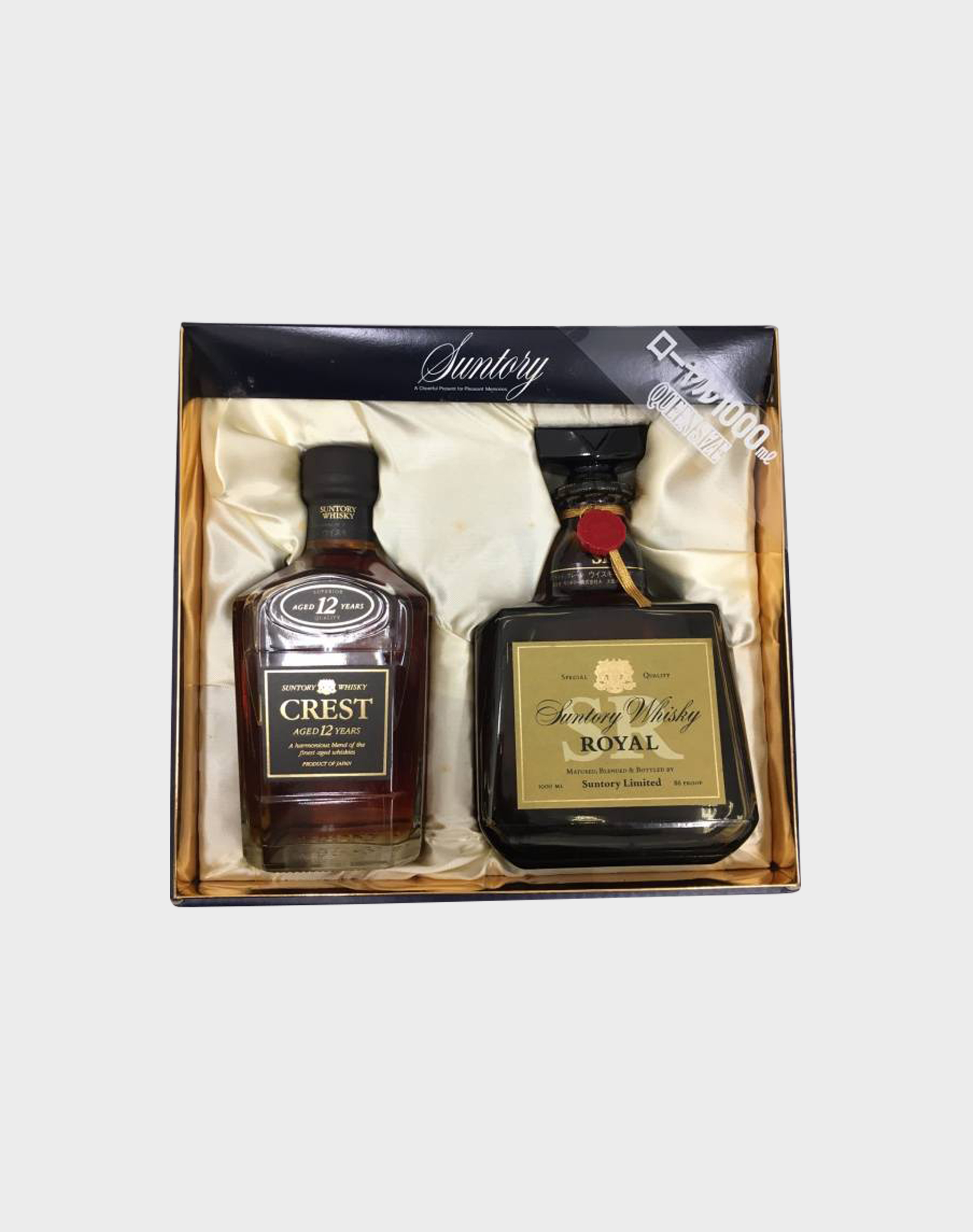 Suntory Crest Gift Set Old Whisky