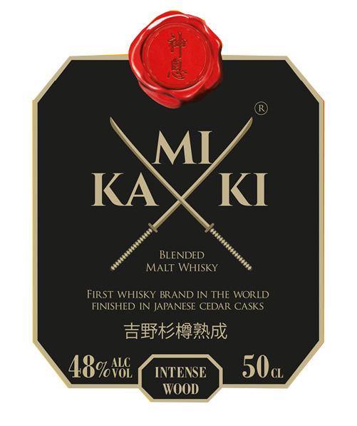 Kamiki Intense Japanese Whisky Label